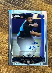 2014 Topps Chrome Rookie Autographs Refractors #175 Aaron Donald /150 RC #X6417