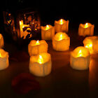 12x 24x LED Tea Light with Timer Flickering Electric Tea Light Candle Flameless