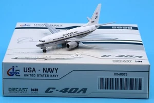 JC Wings 1:400 US NAVY Boeing C-40A Clipper Diecast Aircraft Jet Model 165829 - Picture 1 of 13