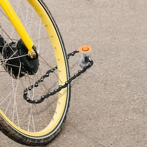 Sicherheitsschloss Schwarz Faltschloss Fahrradschloss Kombinationsschloss - Picture 1 of 17