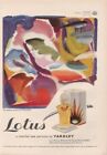 1949 YARDLEY LOTUS PARFUM COLOGNE BEAUTÉ IVON HITCHENS ART MODERNE AD 6960