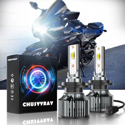 Lâmpadas de farol de LED brancas para motocicleta Aprilia Shiver 750 900 2X H7 6000K - Imagem 1 de 4