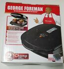 NOS GEORGE FOREMAN Boxer Healthy Cooking 3 CHAMP Grill #GR10B New in Box Black