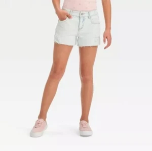 Girls' Destructed Mid-Rise Cutoff Shorts - art class L 10/12 - Picture 1 of 2