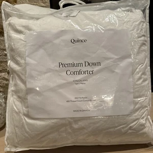 Brandneu Quittenkönig Cal King Premium weiße Entendaunendecke ultrawarm - Bild 1 von 17