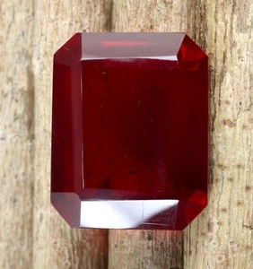 59,50 ct Brasilianischer Rottopas im Achteckschliff 27 x 22 mm Edelstein zertifiziert N5647 - Bild 1 von 9