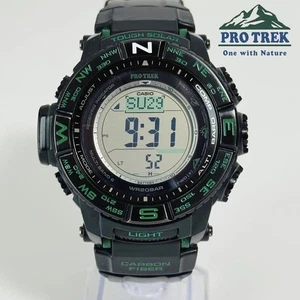 Casio Pro Trek PRW-S3500-1JF Radio Soalr Digital Men's Watch in Operation - Picture 1 of 8