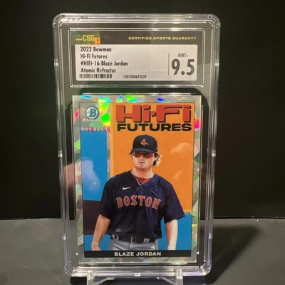 2023 Bowman Hi-Fi Futures Blaze Jordan Atomic Refractor 9.5 - Image 1 of 2