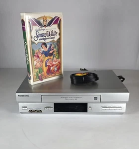 Panasonic OmniVision VCR VHS PV-V4525S player recorder free movie cables tested - Picture 1 of 9