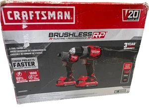 Craftsman 20V Brushless RP Drill Impact Combo Kit Sealed New - Picture 1 of 9