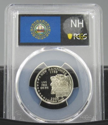 S New Hampshire 2000 plata graduación profesional PR 70 DCAM Foto 1 de 2