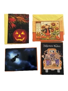 Leanin Tree Halloween Greeting cards lot of 4 - Picture 1 of 4