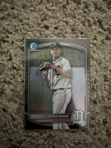 2025 Bowman Chrome Reptilian Refractor #49 Bryce Rainer - Picture 1 of 2