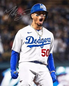 Mookie Betts Los Angeles Dodgers Autographed SIGNED 8x10 PHOTO *REPRINT* - Picture 1 of 1