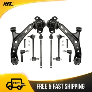8pcs Front Lower Control Arms Tie Rods Sway Bars For 2005-2009 2010 Ford Mustang - Picture 1 of 11