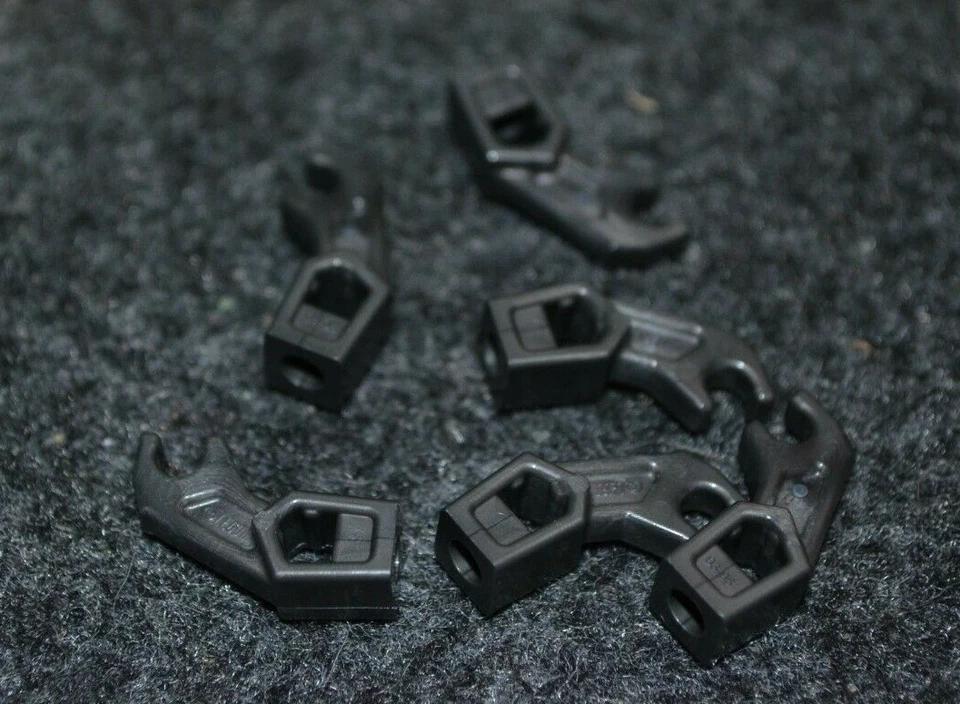 (6) Dark Silver Robot Arm Extension Brick Bricks  ~  Lego  ~ NEW ~ - Image 1 of 1