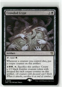 Crowded Crypt 88 sin papel casi nuevo MTG Commander: Aetherdrift Magic - Imagen 1 de 1