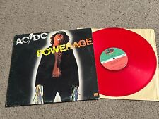 AC/DC Powerage Lp Red Color Vinyl RARE 1978 Canada KSD 19180 Bon Scott