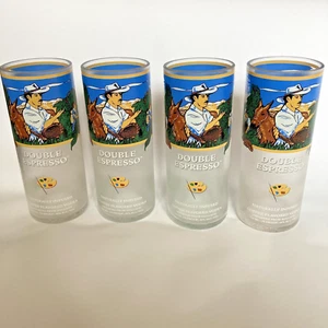 Vincent Van Gogh Double Espresso Coffee Vodka Glass Artist Vintage Holland Lot - Picture 1 of 14