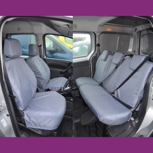 Fundas de asiento delanteras y traseras grises impermeables a medida para Mercedes-Benz Citan - Imagen 1 de 5