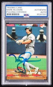 1992 TOPPS STADIUM CLUB MARK MCGWIRE AUTO AUTOGRAPH PSA/DNA - Picture 1 of 2