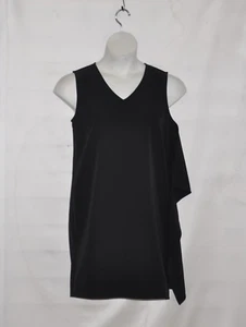 Linea by Louis Dell'Olio Petite Sleeveless Dress w/Cascade Size 20WP Black - Picture 1 of 2