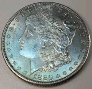 Dólar de plata Morgan 1880-S. - Imagen 1 de 14