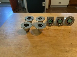 SWITCHCRAFT - D3F XLR W/WALL PLATES - 3 Females & 4 Males - Free Shipping - Picture 1 of 1