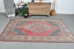 Turkish Rugs, Bedroom Rugs, Oushak Rugs, 4.6x7.8 ft Area Rugs, Vintage Rug - Picture 1 of 10