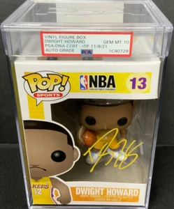 DWIGHT HOWARD SIGNED LAKERS #13 FUNKO POP PSA SLABBED GEM MINT 10 AUTO 1C40729 - Picture 1 of 6