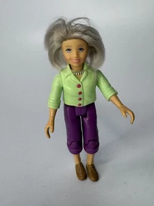 FISHER PRICE Loving Family Dollhouse Doll Figure Grandmother Grandma Green Shirt - Picture 1 of 3