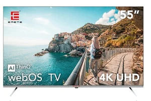 EMETE 55″ Frameless UHD Smart WebOS TV - Picture 1 of 3