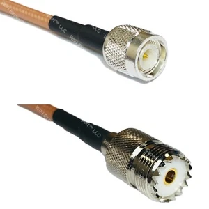RG142 TNC STECKER auf SO239 UHF Buchse Koaxial RF Kabel USA - Versand Lot - Bild 1 von 1