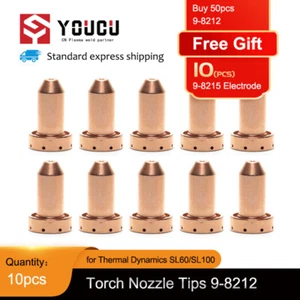 YOUCU 10pcs 9-8212 100A Plasma nozzle Tips for Thermal dynamics SL60 SL100 torch - Picture 1 of 5