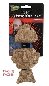 Petmate Jackson Galaxy MARINATER Cat toy 6” FISH INFUSE w/Organic CATNIP 2 PACK! - Picture 1 of 2