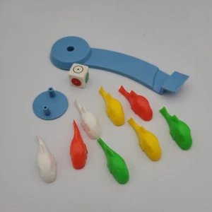 1988 Shark Attack Milton Bradley Replacement Parts, Fish, Dice, Arm, etc - Picture 1 of 1
