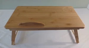 Laptopfach aus Holz höhenverstellbar Bambus 50 x 30 cm - Bild 1 von 7