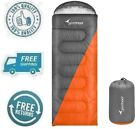 New Orange Gray Lightweight Waterproof Outdoor Adult Camping Sport Sleeping Bag