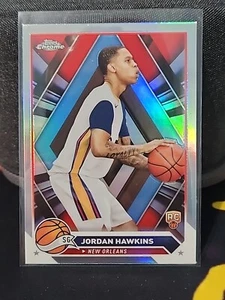 2024 Topps Chrome Basketball Jordan Hawkins RC Silver Refractor - Picture 1 of 2