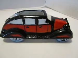 Vintage Porcelain smoking ashtray car taxi cab London Japan 6" wide 1930's - Picture 1 of 8