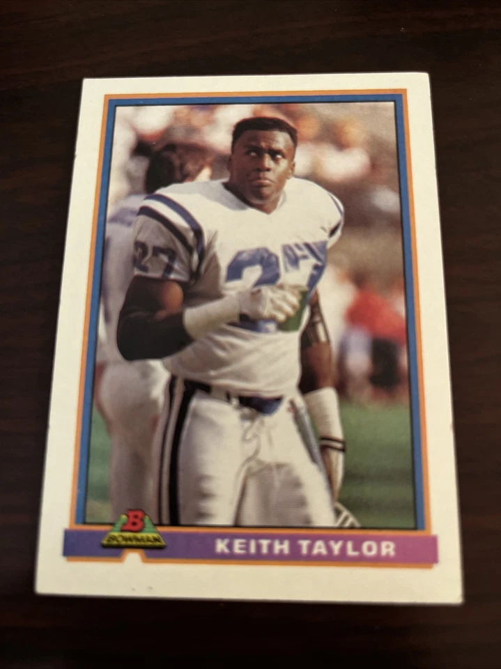 1991 Bowman Keith Taylor #204 Indianapolis Colts  - Image 1 of 1
