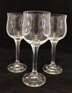 Vintage Bohemia Crystal Stemware Glasses Wine Cocktail Liqueur Tulip Style - Picture 1 of 5