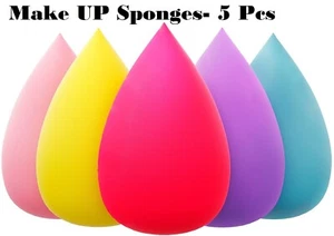 Set spugne trucco, frullatore di bellezza 5 pz, senza lattice, super morbido Wonder Beauty C - Foto 1 di 8