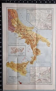 MAP/BATTLE PLAN SOUTHERN ITALY & SICILY MAIDA 1806 CAPRI 1808 MOLISE - Picture 1 of 6