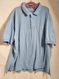 Polo Ralph Lauren Kurzarm Poloshirt Herren Gr. 2XL Big Vintage Hellblau - Bild 1 von 14