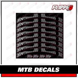 E13 TRSR Carbon Wheel Rim MTB Decal Kit Graphics Stickers - Picture 1 of 1