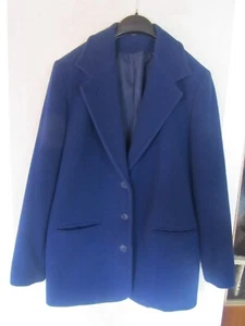 Vintage Wollblazer 75 % Schurwolle blau Gr. 38 Jacke - Bild 1 von 3
