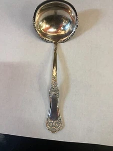 CUCHARÓN DE SALSA AA PLACA DE PLATA GRANDE VINTAGE WM ROGERS & SON    - Imagen 1 de 5