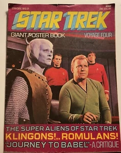 Vintage Star Trek Giant Poster Book 1976 NICE Voyage Four Romulans Klingons - Picture 1 of 1