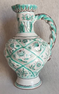 Kunsttöpferei Joh. Lipp, seltene mittelgroße Kanne/Vase, um 1900, 2 x gemarkt - Bild 1 von 4